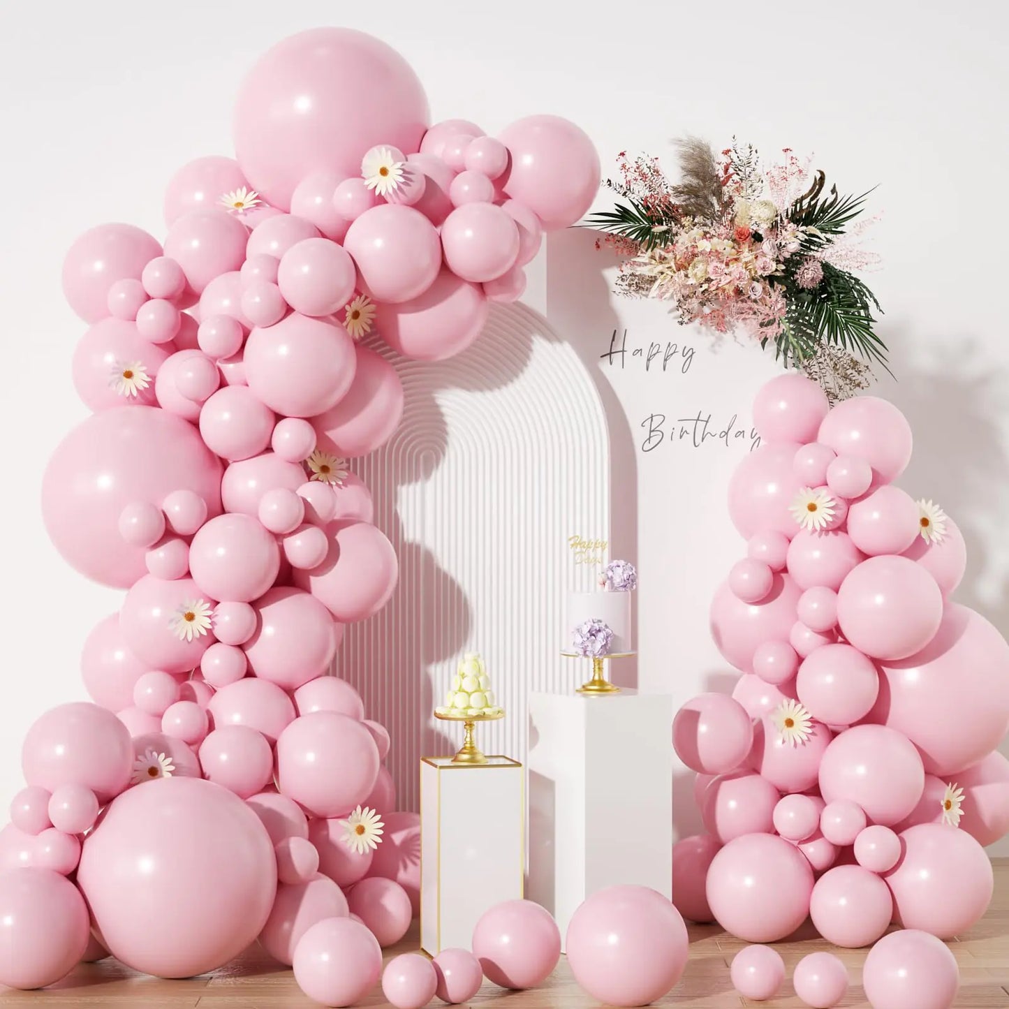 Pastel Pink Balloons Decorations
