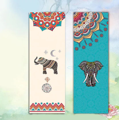 Elephant Print Yoga Mat (indian)