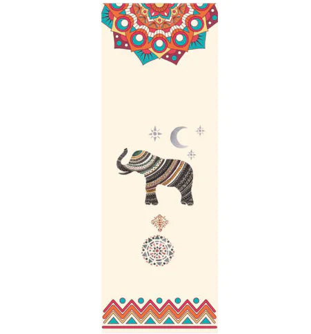 Elephant Print Yoga Mat (indian)