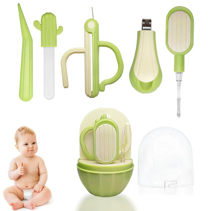 5-in-1 Baby Nail Kit with Storage Case Cactus