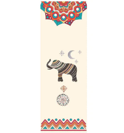 Elephant Print Yoga Mat (indian)